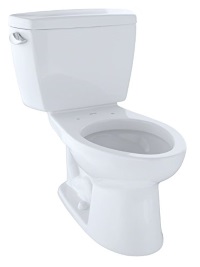 TOTO CST744SL#01 Drake 2-Piece Ada Toilet with Elongated Bowl, Cotton White