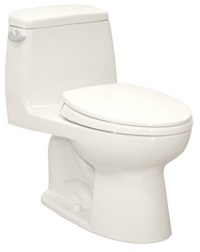 TOTO MS854114S#01 Ultramax Elongated One Piece Toilet, Cotton White